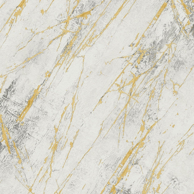 Galerie BB51160 The Bricks And More Luxurious Marble Motif Silver Grey Wallpaper BB51160 Silver Grey Wallpaper