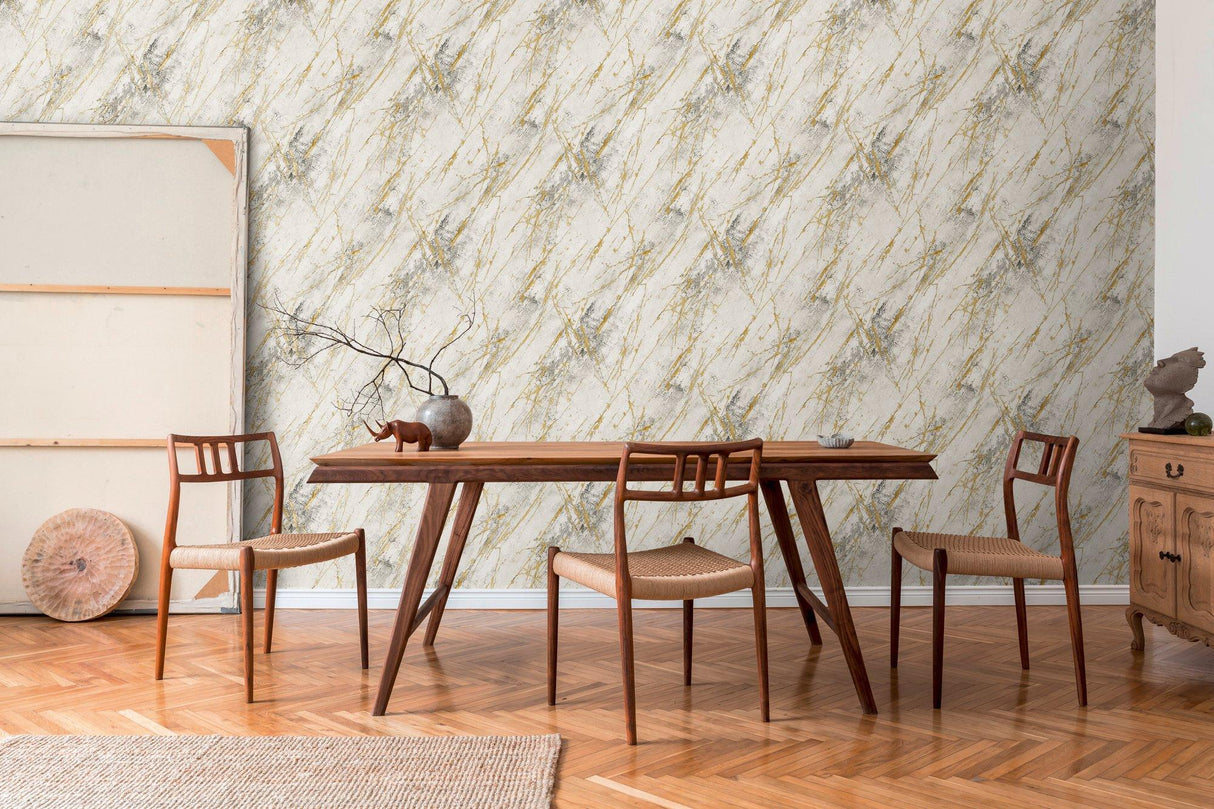 Galerie BB51160 The Bricks And More Luxurious Marble Motif Silver Grey Wallpaper BB51160 Silver Grey Wallpaper