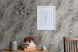 Galerie BB51161 The Bricks And More Luxurious Marble Motif Silver Grey Wallpaper BB51161 Silver Grey Wallpaper