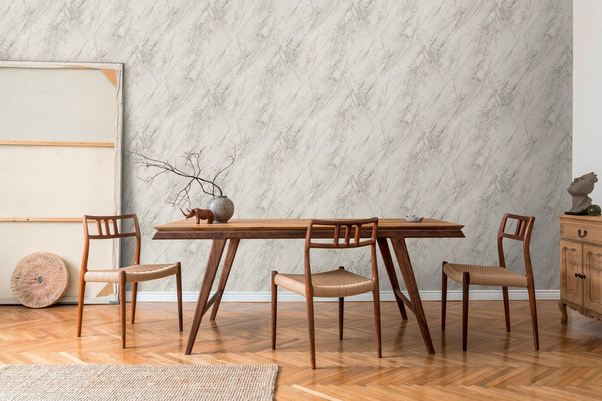 Galerie BB51162 The Bricks And More Luxurious Marble Motif Silver Grey Wallpaper BB51162 Silver Grey Wallpaper