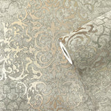 Galerie CM2486 Lustre Damask Rose Gold Wallpaper CM2486 Rose Gold Wallpaper