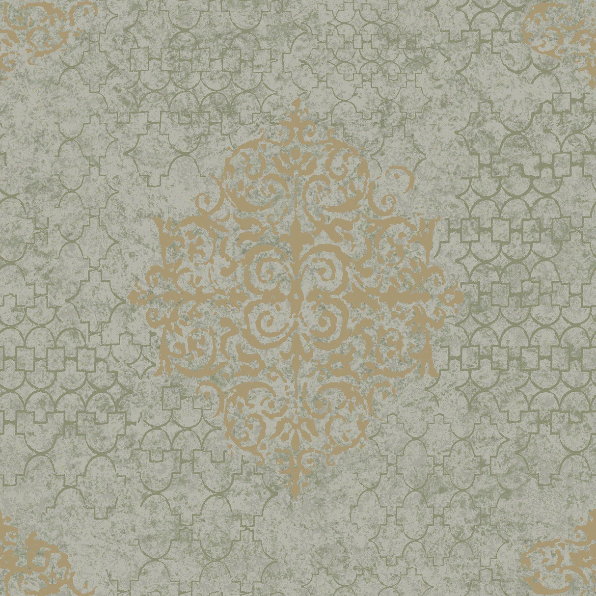 Galerie CM2486 Lustre Damask Rose Gold Wallpaper CM2486 Rose Gold Wallpaper