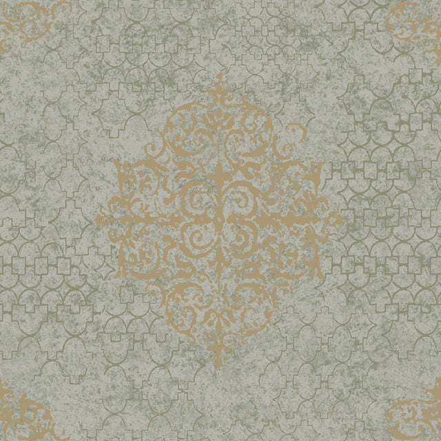 Galerie CM2486 Lustre Damask Rose Gold Wallpaper CM2486 Rose Gold Wallpaper
