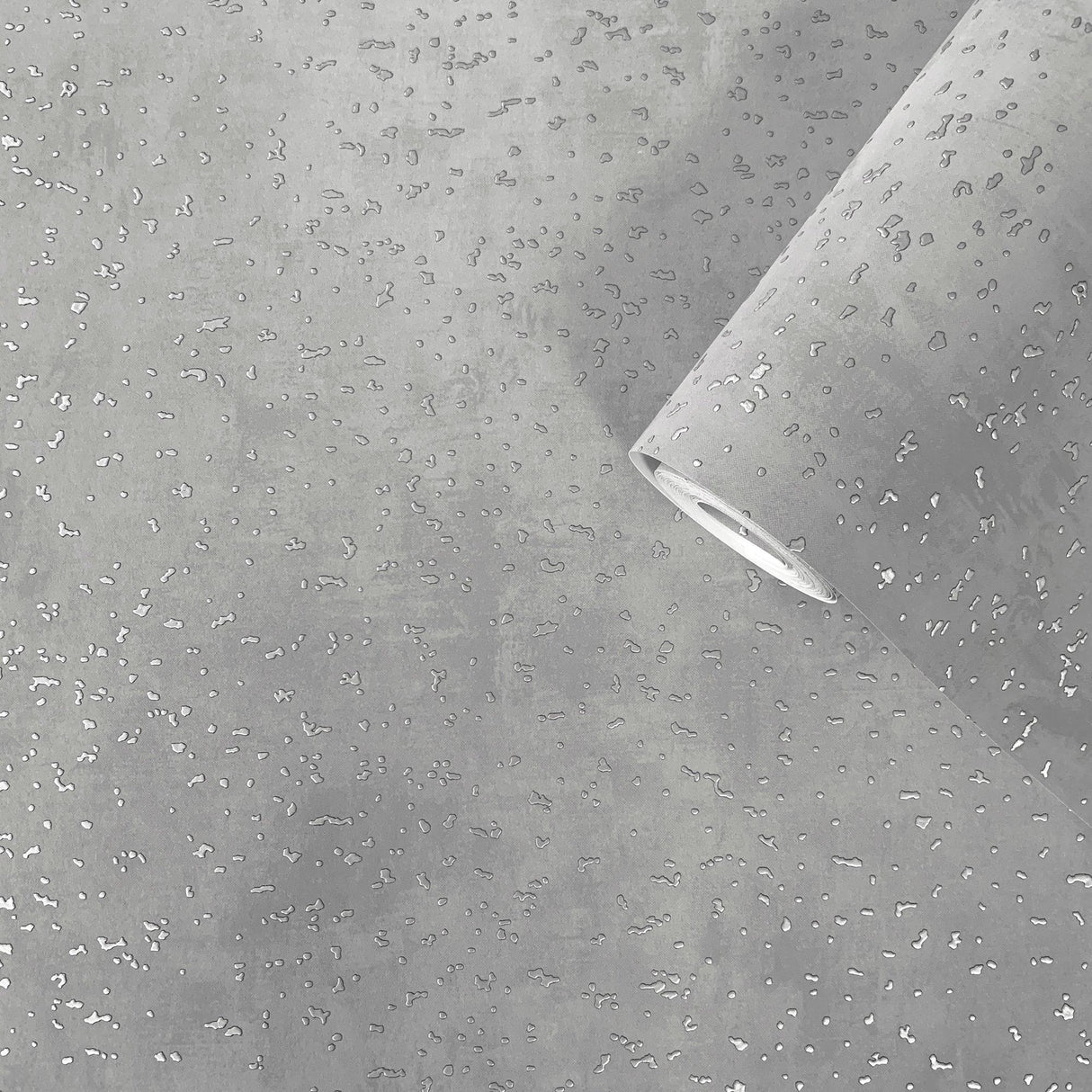 Galerie DWP0019-05 Lustre Spot Silver Grey Wallpaper DWP0019-05 Silver Grey Wallpaper