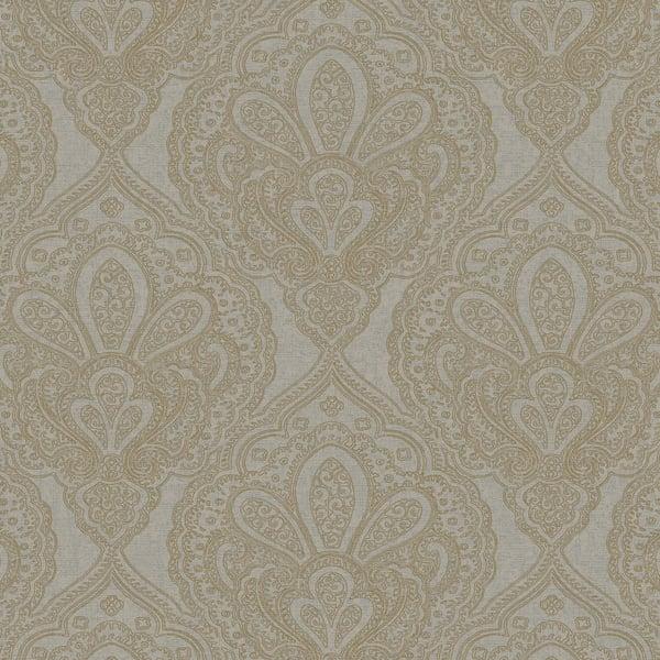 Galerie DWP0247-06 Mehndi Damask Gold Wallpaper