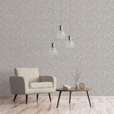 Galerie DWP0250-03 Emporium Acanthus trail Silver Grey Wallpaper DWP0250-03 Silver Grey Wallpaper