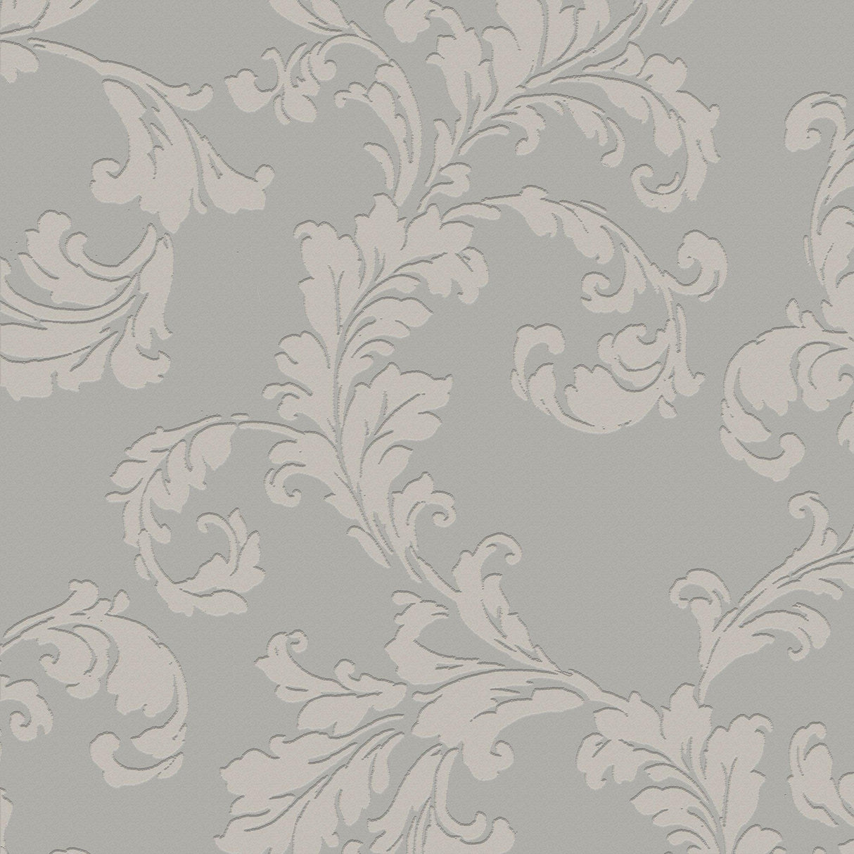 Galerie DWP0250-03 Emporium Acanthus trail Silver Grey Wallpaper DWP0250-03 Silver Grey Wallpaper