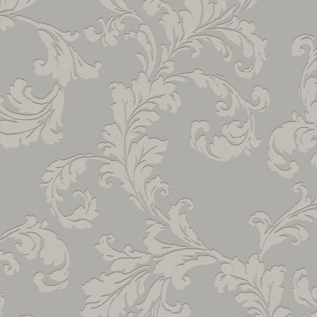 Galerie DWP0250-03 Emporium Acanthus trail Silver Grey Wallpaper DWP0250-03 Silver Grey Wallpaper