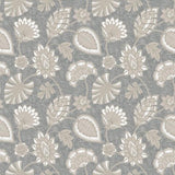 Galerie DWP0351-04 Flower Fan Silver Grey Wallpaper