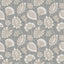 Galerie DWP0351-04 Elegance Flower Fan Silver Grey Wallpaper DWP0351-04 Silver Grey Wallpaper