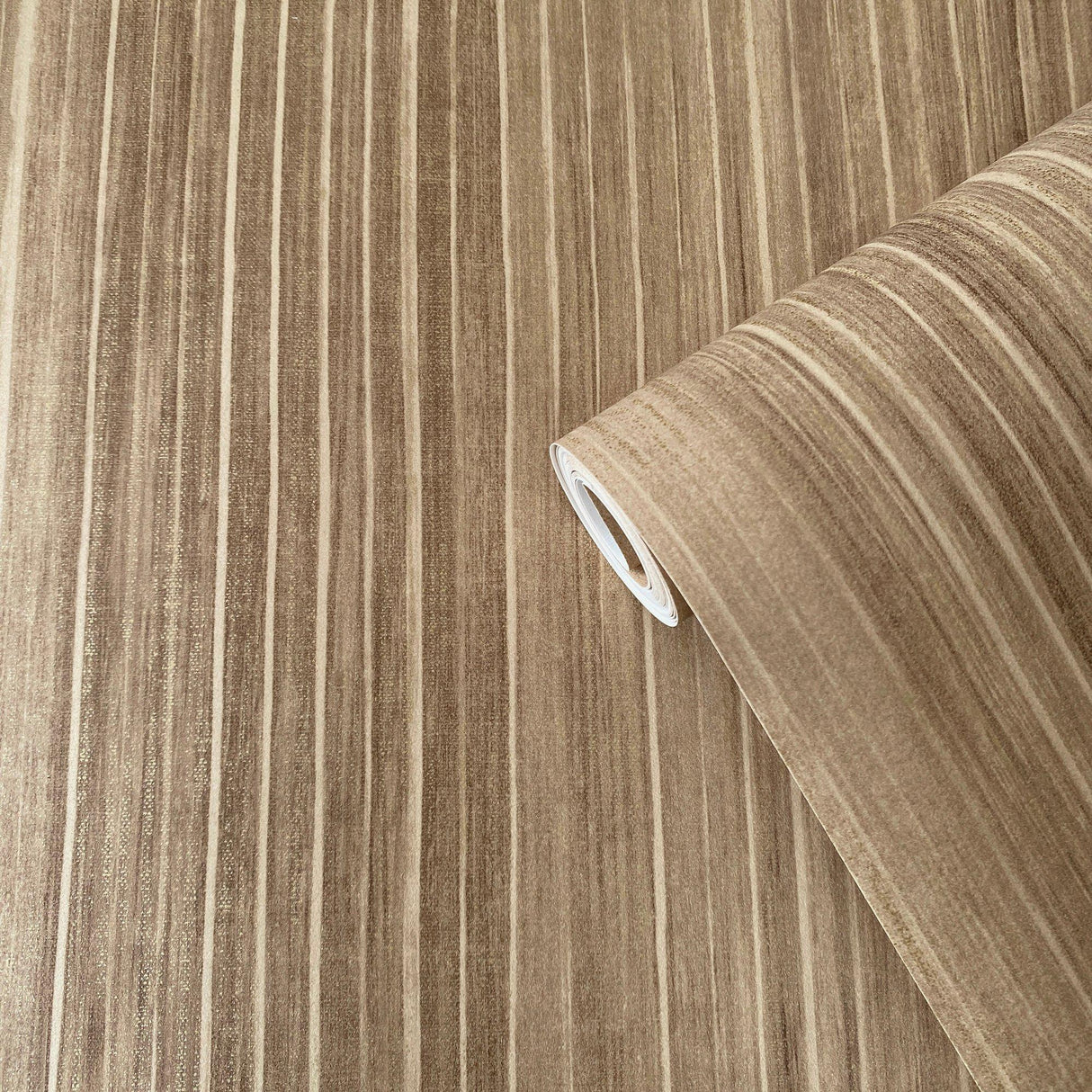 Galerie DWP0352-06 Elegance Vertical Stripe Bronze Brown Wallpaper DWP0352-06 Bronze Brown Wallpaper