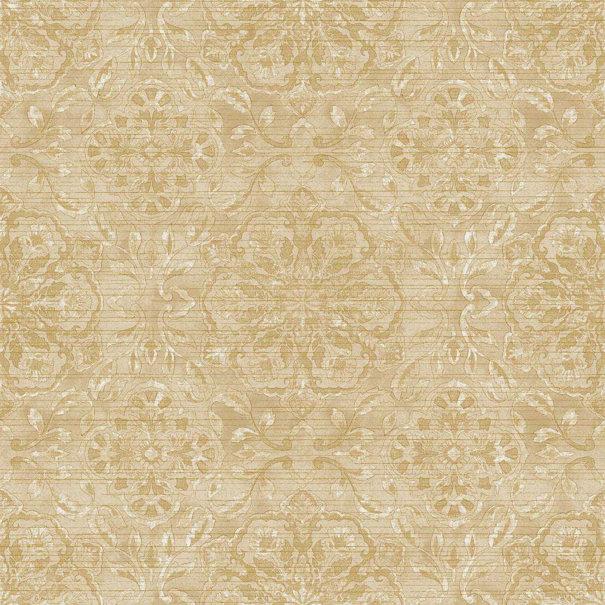 Galerie DWP0353-03 Elegance Floral Stripe Beige Wallpaper DWP0353-03 Beige Wallpaper