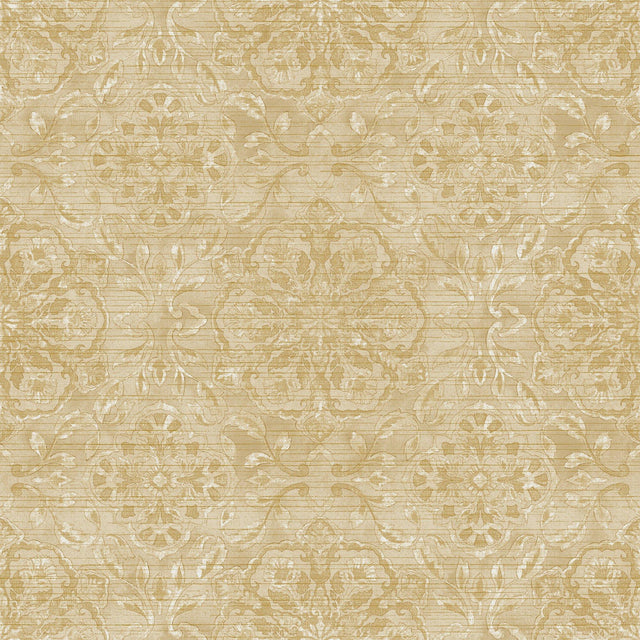 Galerie DWP0353-03 Elegance Floral Stripe Beige Wallpaper DWP0353-03 Beige Wallpaper