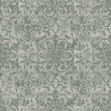Galerie DWP0353-04 Elegance Floral Stripe Green Wallpaper DWP0353-04 Green Wallpaper