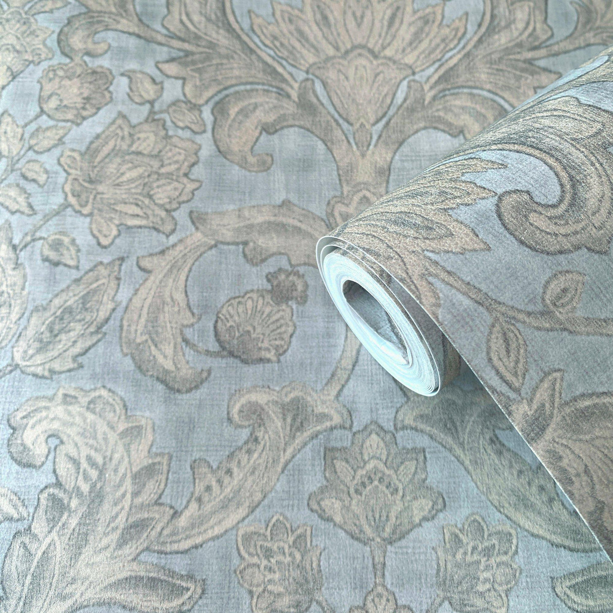 Galerie DWP0354-04 Elegance Damask Silver Grey Wallpaper DWP0354-04 Silver Grey Wallpaper