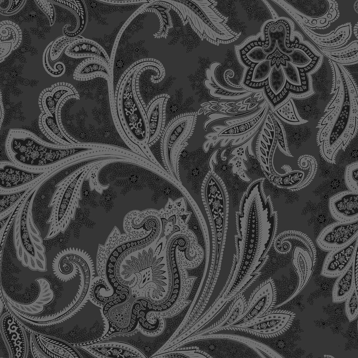 Galerie DWP0355-05 Elegance Paisley Silver Grey Wallpaper DWP0355-05 Silver Grey Wallpaper