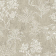 Galerie DWP0361-06 Zen Floating Foliage Silver Grey Wallpaper DWP0361-06 Silver Grey Wallpaper