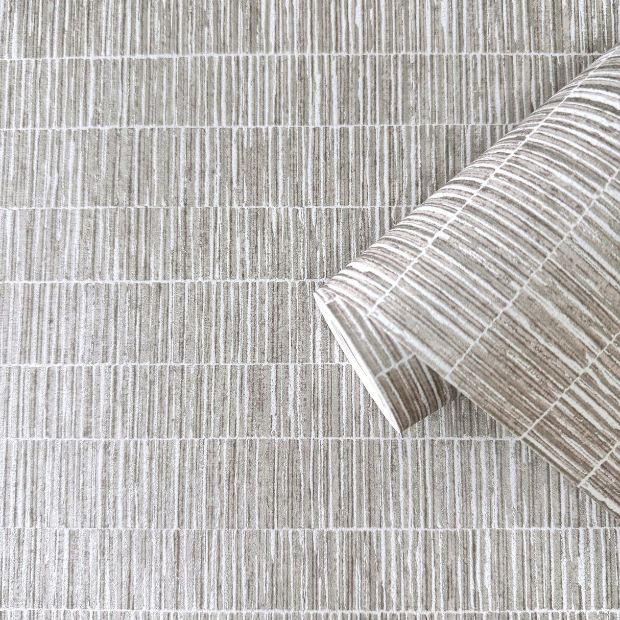Galerie DWP0362-06 Zen Bamboo Screen Silver Grey Wallpaper DWP0362-06 Silver Grey Wallpaper
