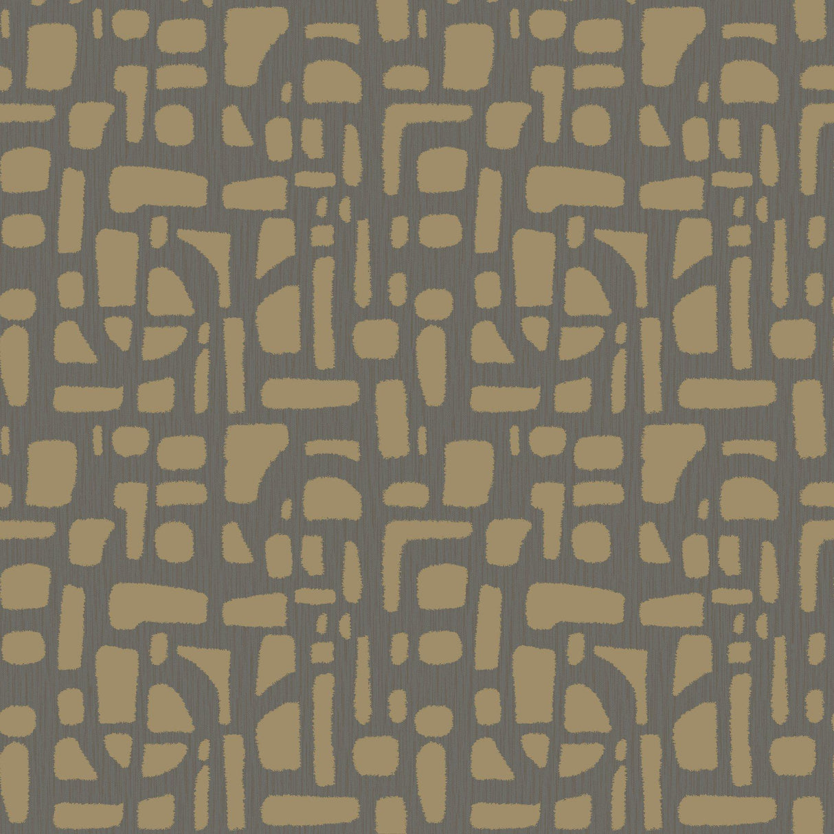 Galerie DWP0364-03 Zen Chunky Geo Gold Wallpaper DWP0364-03 Gold Wallpaper