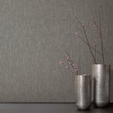 Galerie EN3333014 Eden Linen Silver Grey Wallpaper EN3333014 Silver Grey Wallpaper