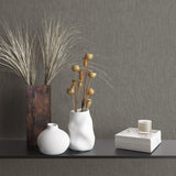 Galerie EN3333014 Eden Linen Silver Grey Wallpaper EN3333014 Silver Grey Wallpaper