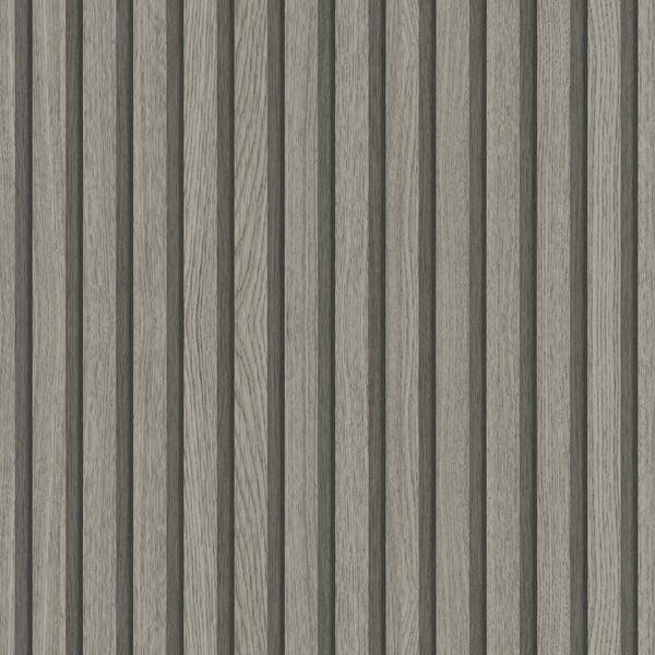 Galerie EN3395914 Wood Stripe Silver Grey Wallpaper