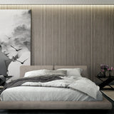 Galerie EN3395914 Eden Wood Stripe Silver Grey Wallpaper EN3395914 Silver Grey Wallpaper