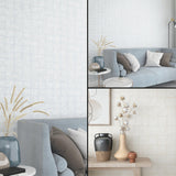 Galerie EN3396914 Eden Tile Silver Grey Wallpaper EN3396914 Silver Grey Wallpaper