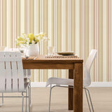 Galerie G12107 Kitchen Recipes Stripe Beige Wallpaper G12107 Beige Wallpaper