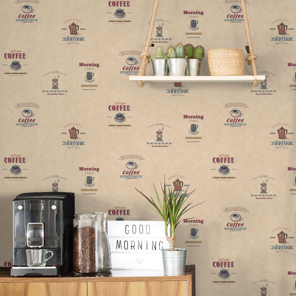 Galerie G12242 Kitchen Recipes Novelty Beige Wallpaper G12242 Beige Wallpaper