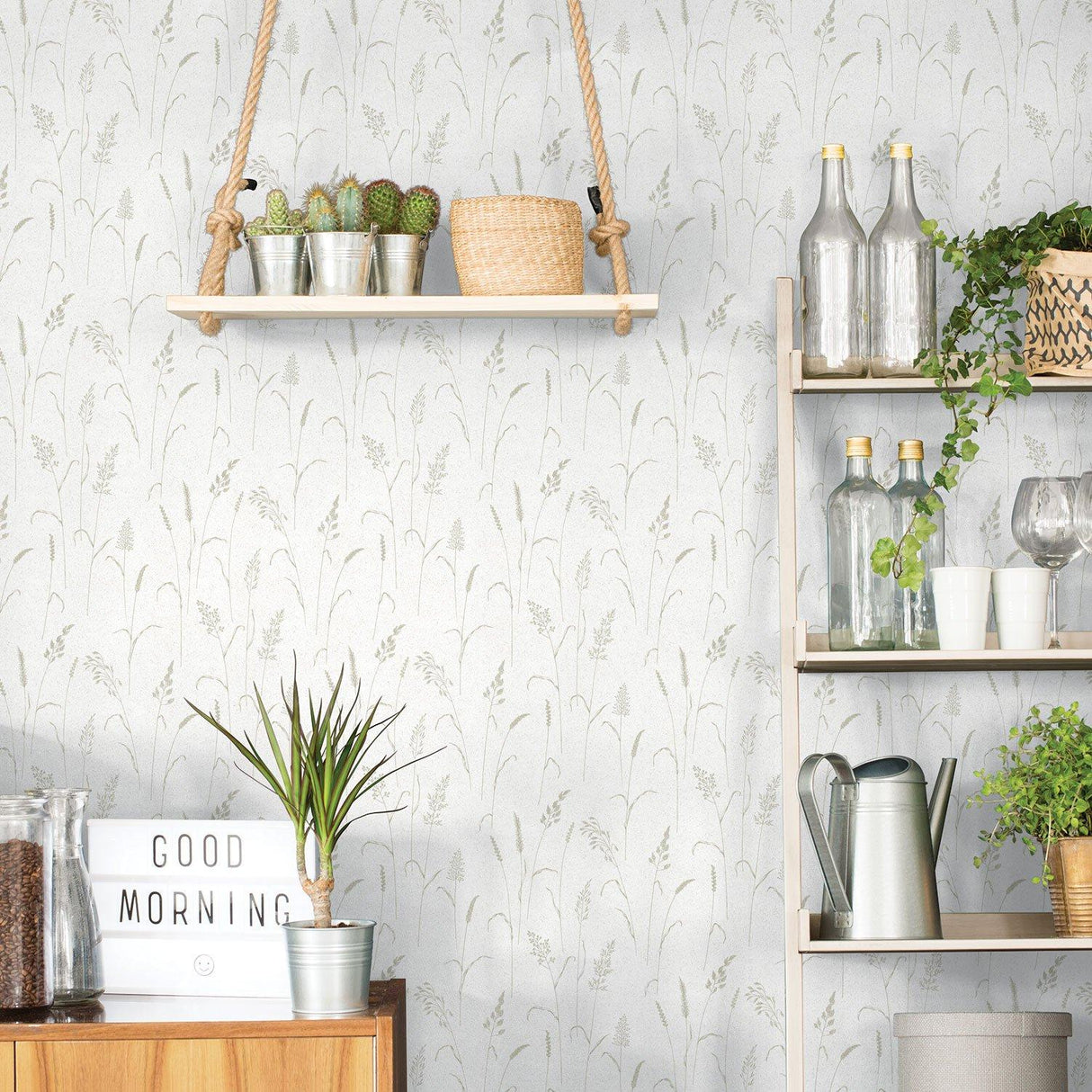 Galerie G12255 Kitchen Recipes Tree Leaf Beige Wallpaper G12255 Beige Wallpaper