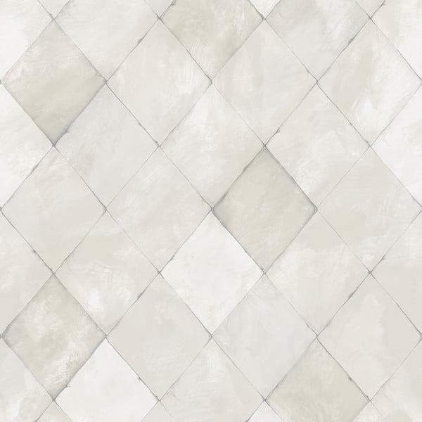 Galerie G12261 Tile Brick Stone Silver Grey Wallpaper