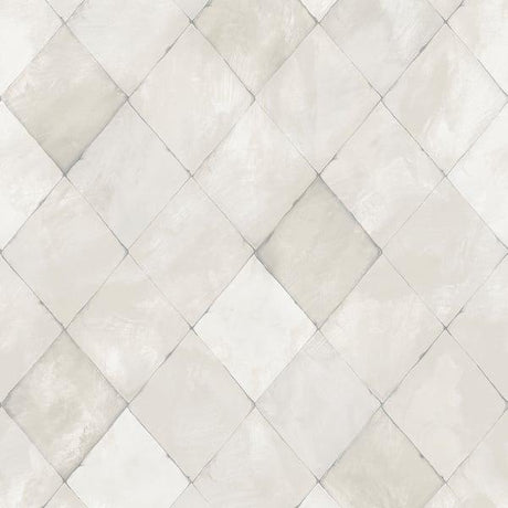 Galerie G12261 Tile Brick Stone Silver Grey Wallpaper