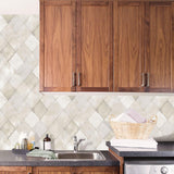 Galerie G12261 Kitchen Recipes Tile Brick Stone Silver Grey Wallpaper G12261 Silver Grey Wallpaper