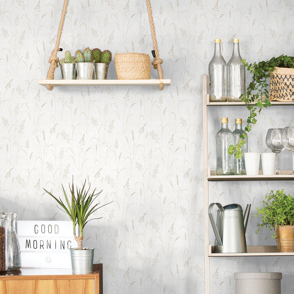 Galerie G12256 Kitchen Recipes Tree Leaf Beige Wallpaper G12256 Beige Wallpaper