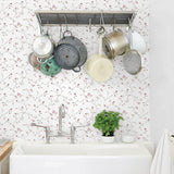 Galerie G12264 Kitchen Recipes Floral White Wallpaper G12264 White Wallpaper