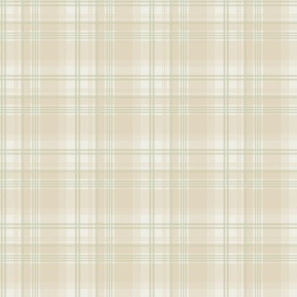 Galerie G12271 Check Plaid Beige Wallpaper