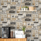 Galerie G12298 Kitchen Recipes Novelty Beige Wallpaper G12298 Beige Wallpaper