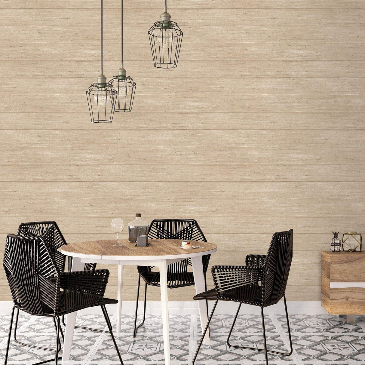 Galerie G12304 Kitchen Recipes Wood Beige Wallpaper G12304 Beige Wallpaper