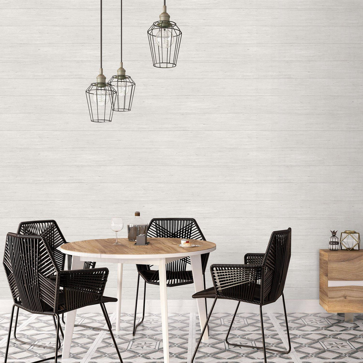 Galerie G12305 Kitchen Recipes Wood Silver Grey Wallpaper G12305 Silver Grey Wallpaper