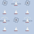 Galerie G23037 Deauville 2 Deauville Boat Motif Blue Wallpaper G23037 Blue Wallpaper