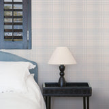 Galerie G23335 Deauville 2 Nautical Sea Plaid Blue Wallpaper G23335 Blue Wallpaper