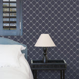 Galerie G23346 Deauville 2 Nautical Rope Blue Wallpaper G23346 Blue Wallpaper