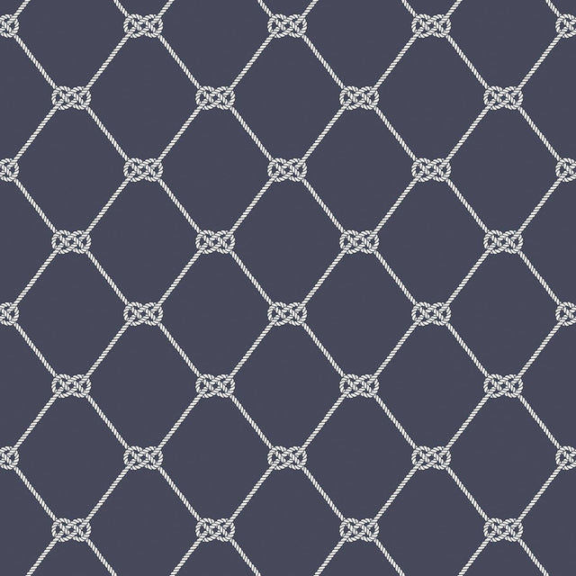 Galerie G23346 Deauville 2 Nautical Rope Blue Wallpaper G23346 Blue Wallpaper