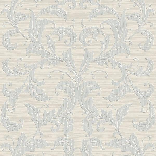 Galerie G34112 Damask Silver Grey Wallpaper