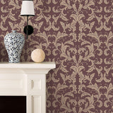 Galerie G34116 Nordic Elements Damask Red Wallpaper G34116 Red Wallpaper