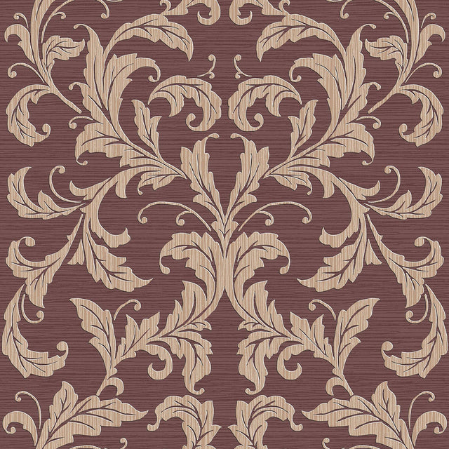 Galerie G34116 Nordic Elements Damask Red Wallpaper G34116 Red Wallpaper