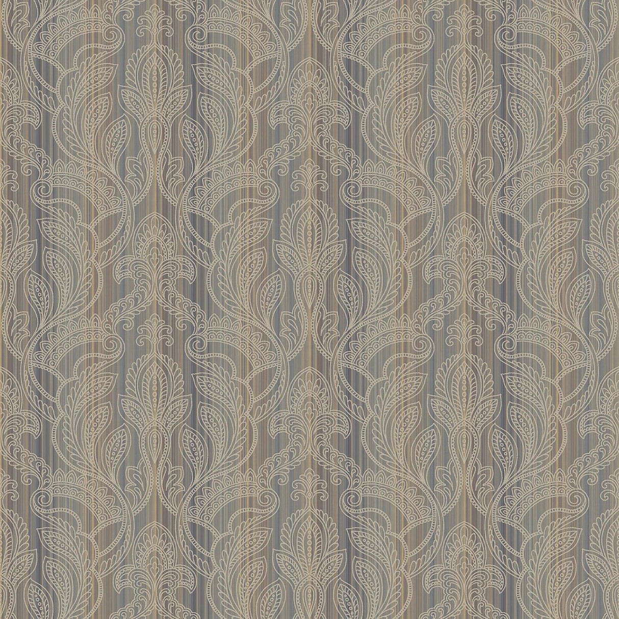 Galerie G34145 Nordic Elements Damask Bronze Brown Wallpaper G34145 Bronze Brown Wallpaper