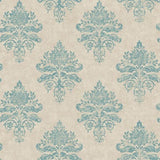 Galerie G34155 Damask Blue Wallpaper