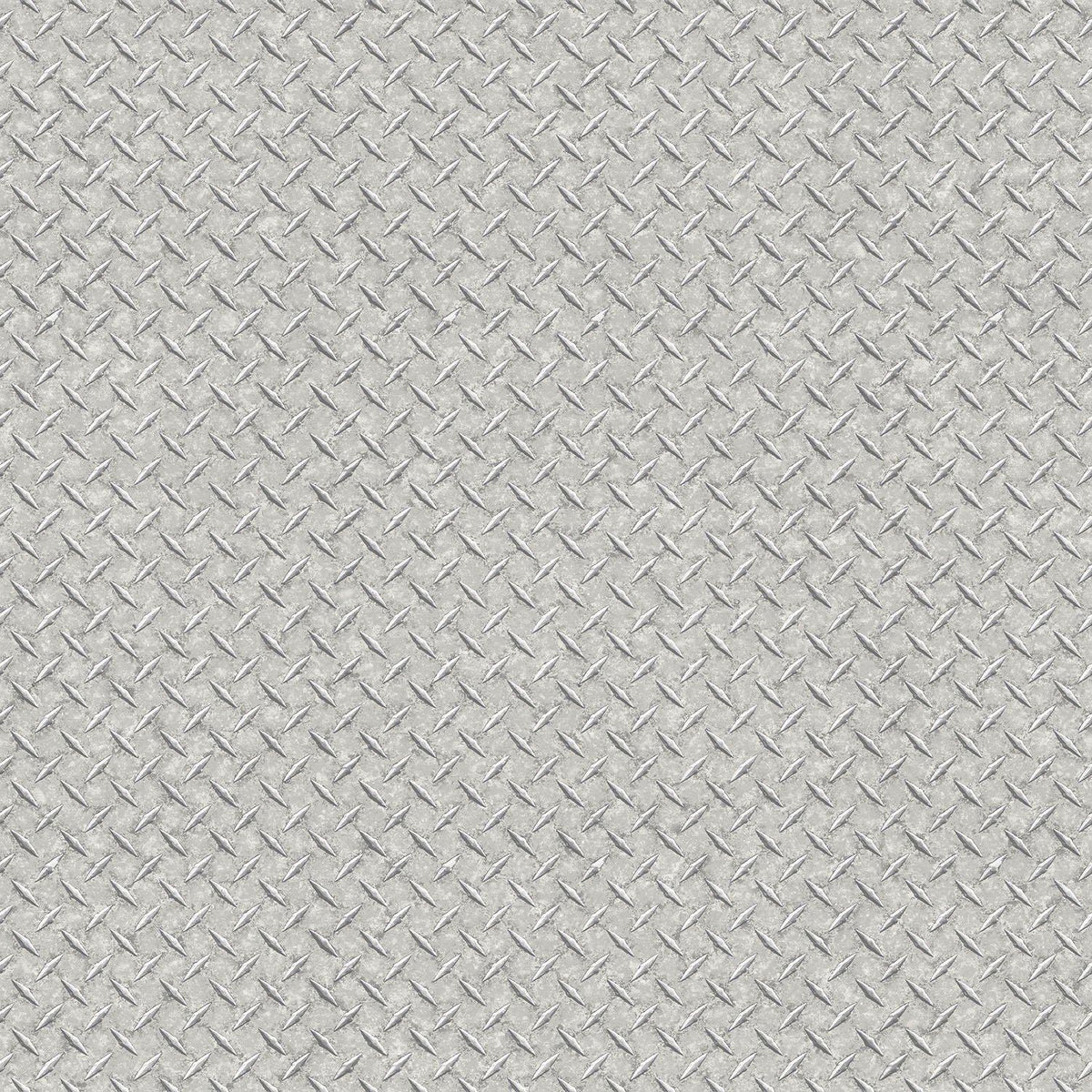 Galerie G45175 Nostalgie Diamond Plate Silver Grey Wallpaper G45175 Silver Grey Wallpaper